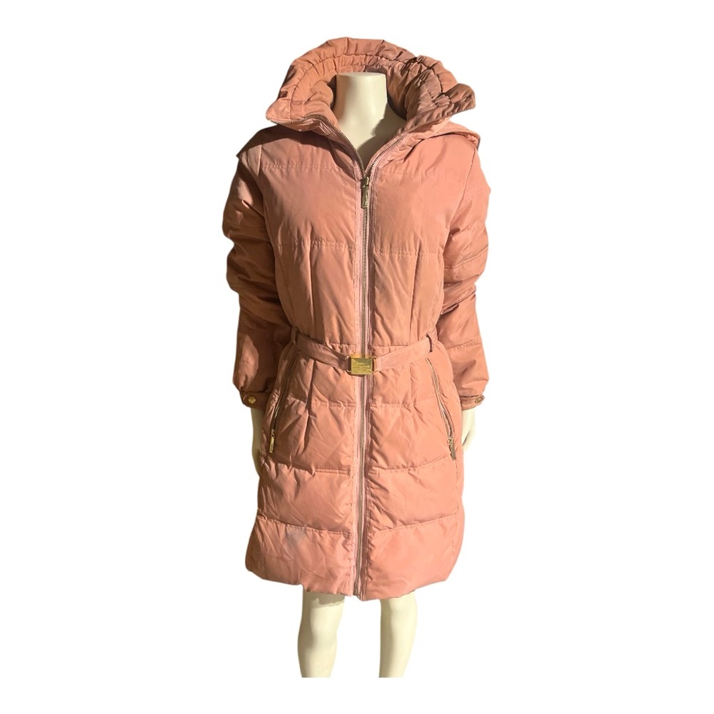 Pink Kate Soade Hooded Warm Winter Coat